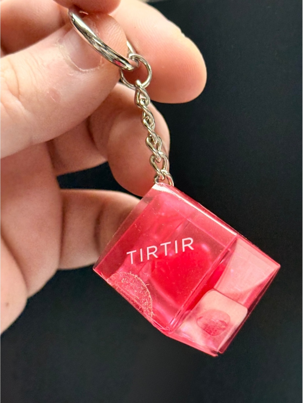 TIRTIR Red Lip Balm Cube Keychain Accessory